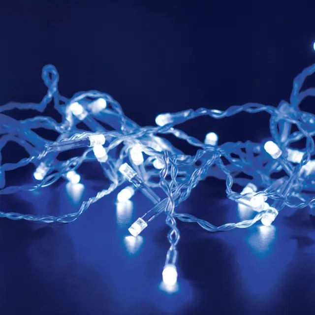ΛΑΜΠΑΚΙΑ 180 LED ΣΕ ΣΕΙΡΑ ΚΑΟΥΤΣΟΥΚ ΜΠΛΕ ΑΝΑ 50mm ΑΝΤΑΠΤΟΡΑ 31VDC ΜΕ 8 ΠΡΟΓΡΑΜΜΑΤΑ & ΚΑΛΩΔΙΟ ΔΙΑΦΑΝΟ 3m IP44 / X08180622