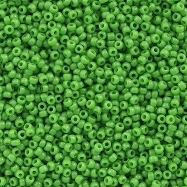 Χάντρα Miyuki Round Rocailles 15/0 - 411 - Opaque Green ~10gr