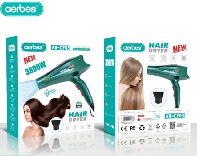 Aerbes Πιστολάκι Μαλλιών 3800W AB-CF03 2