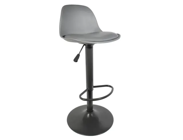 Σκαμπό μπαρ Isak Home Deco Factory με ρυθμιζόμενο ύψος και διαστάσεις 41.5x38x83cm/104cm - Grey HD6217 2
