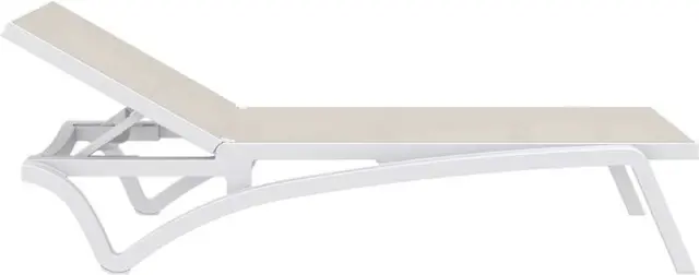 Ξαπλώστρα PACIFIC Dove Grey PP/Textilene 193x68x35cm 2