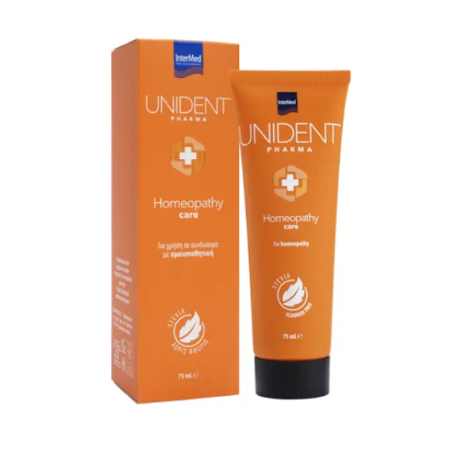 Intermed | Unident Pharma Homeopathy Care, Οδοντόκρεμα για χρήση σε συνδυασμό με Ομοιοπαθητική | 75ml