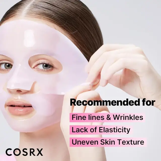 Cosrx Peptide Collagen Glow Hydrogel Mask – Μάσκα Προσώπου για Σύσφιξη, Ανόρθωση & Λάμψη 34g 3