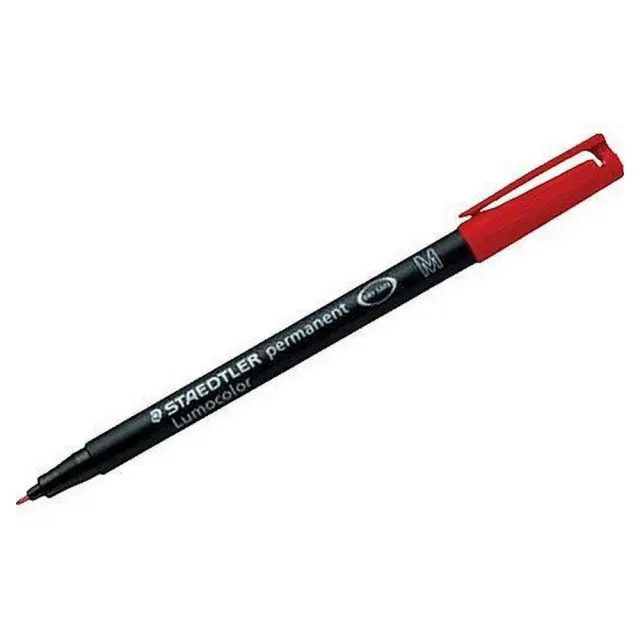 Μαρκαδόρος Staedtler Ανεξίτηλος M Κόκκινο 317-2 (πάχος μύτης 1mm)