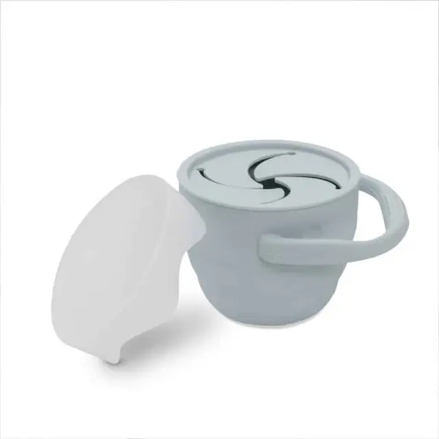 Interbaby Δοχείο Σιλικόνης για Σνακ Blue Grey SI006-73 2