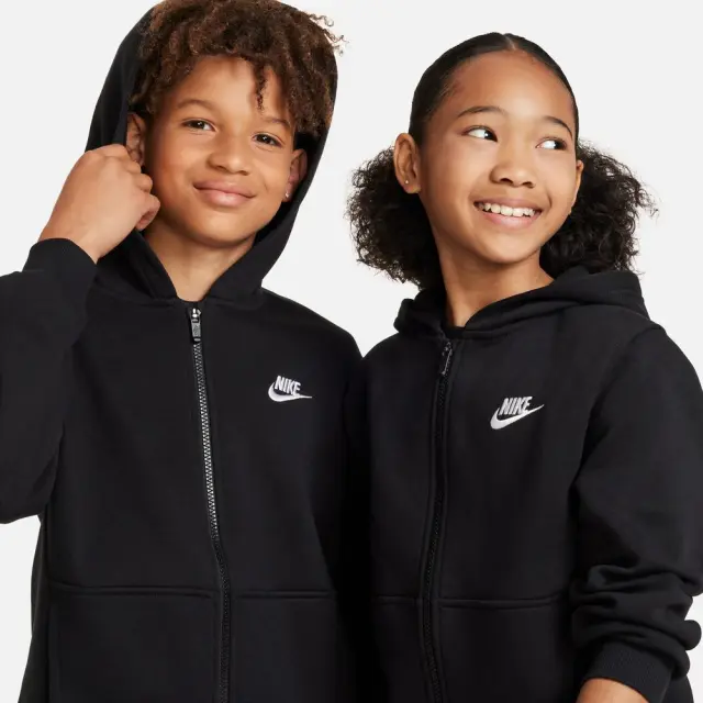 Nike Sportswear Fleece ΠΑΙΔΙΚΗ ΖΑΚΕΤΑ (FD3004-010) - Μαύρο - S 8-10 ετών 3