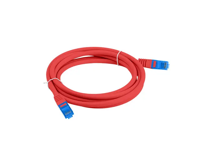 LANBERG PATCHCORD S FTP CAT.6A 0.5M RED LSZH