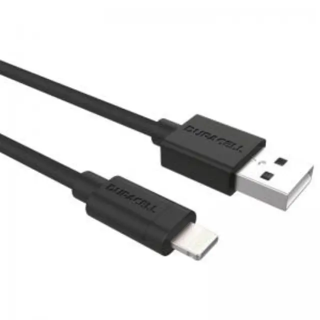 Καλώδιο Σύνδεσης USB 2.0 Duracell USB A σε MFI Lightning 12W 1m Μαύρο N24615 3