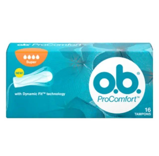 O.B | ProComfort Super Ταμπόν Μέτριας έως Μεγάλης Ροής | 16τμχ 2