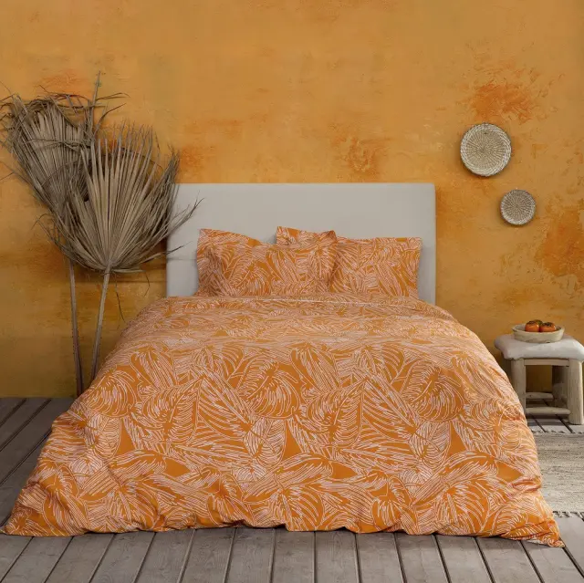 Σετ Σεντόνια 270Χ280 King Size Χωρίς Λάστιχο Nima Arbust Deep Orange