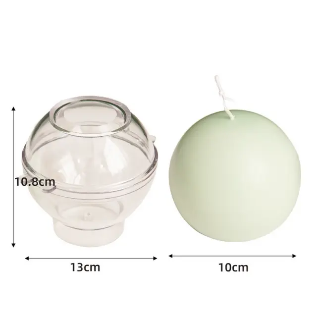 Καλούπι κεριού plexiglass, Σφαίρα, ø 10cm