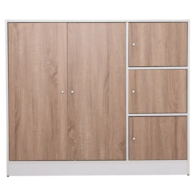 ΝΤΟΥΛΑΠΙ ΜΕ 4 ΑΠΟΘ.ΧΩΡΟΥΣ FB92480.01 SONAMA OAK-ΛΕΥΚΗ ΜΕΛΑΜΙΝΗ 117x39,5x99,5Υεκ 3