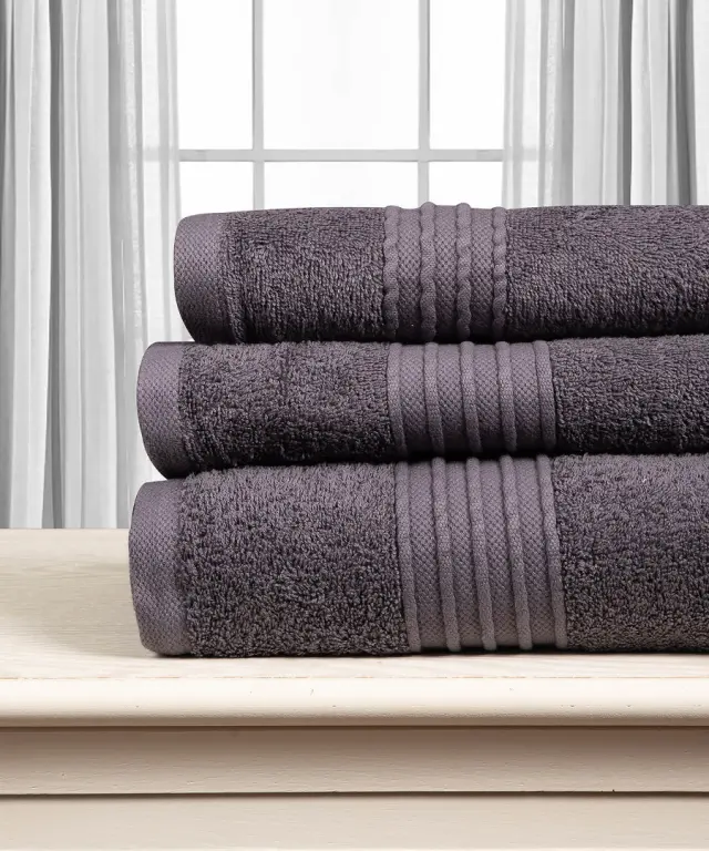 Βαμβακερή πετσέτα OPAL 500gsm (75cm x 150cm) dark grey - -