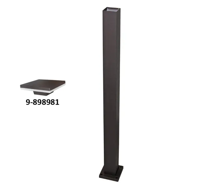 ΚΟΛΩΝΑ ΑΛΟΥΜ.ΤΕΤΡΑΓΩΝΗ ΓΙΑ ΦΩΤΙΣΤ LED 9-898981 95cm ΣΚΟΥΡΙΑ