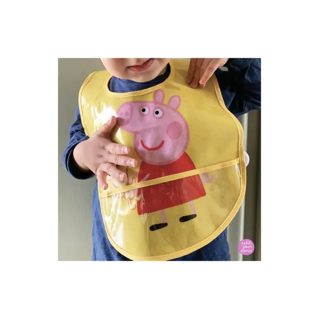 Αδιαβροχοποιημενη Σαλιαρα Με Τσεπη 25,5Χ38 Peppa Pig - Petιτ Jour Paris