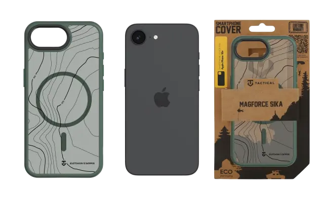 Tactical MagForce Hyperstealth Sika Cover for Apple iPhone 16e/17e Forest Green 3