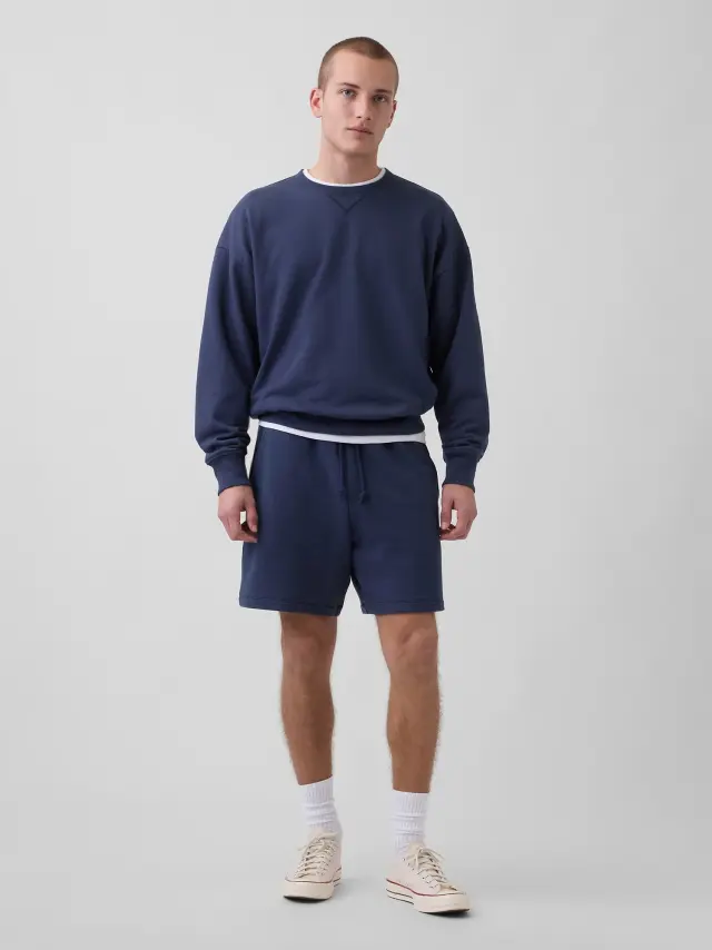 Ανδρικό Σορτς Φούτερ Heavyweight απο French Terry vintage navy