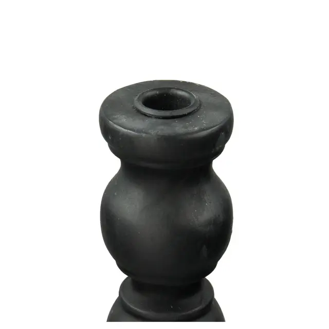 Κηροπήγιο Μαύρο Polyresin 15x15x55cm 2