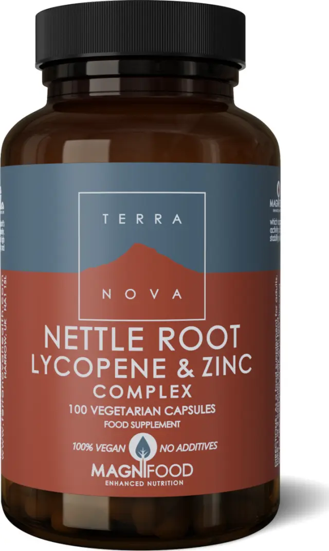 TerraNova Nettle Root, Lycopene & Zinc Complex Συμπλήρωμα για την Υγεία του Προστάτη 100 φυτικές κάψουλες