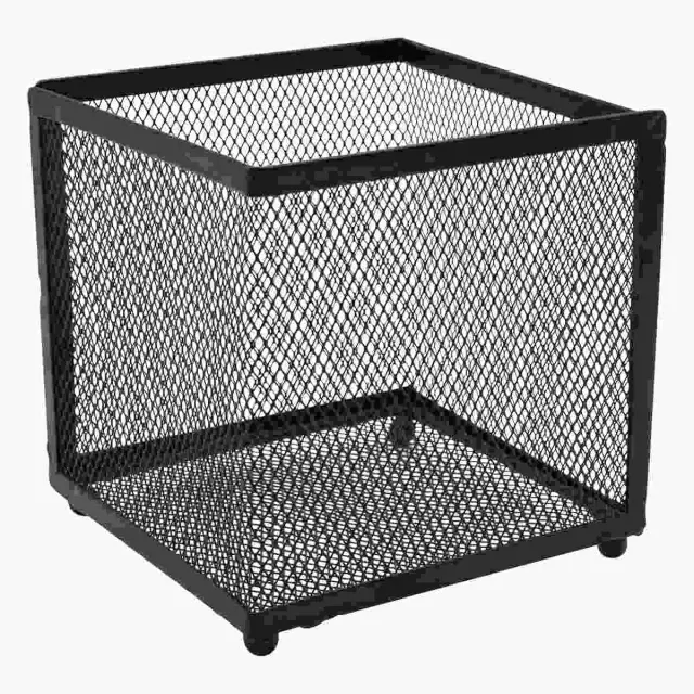 Μεταλλική Μολυβοθήκη με Πλέγμα 13x13x13cm Άσπρο ή Μαύρο
