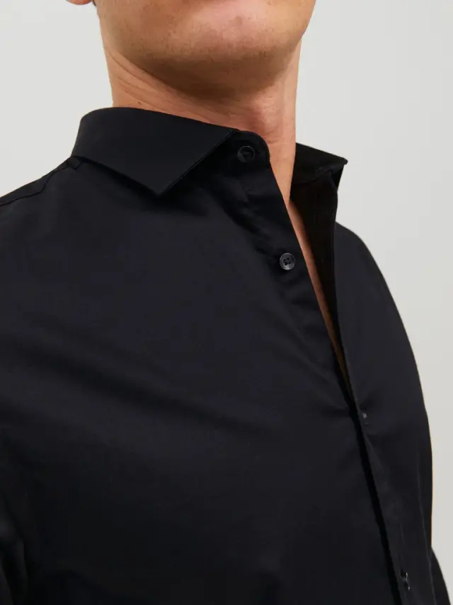JPRBLAPARMA SHIRT L/S NOOS - Black 2