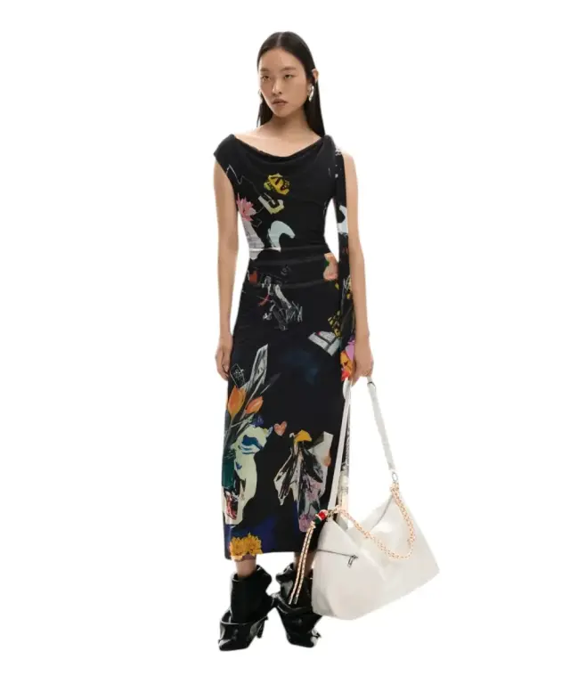 Desigual - Γυναικεία Τσάντα 'Ωμου Half Logo Leiria 2.0 26SAXPA7-1008 Μπεζ 2