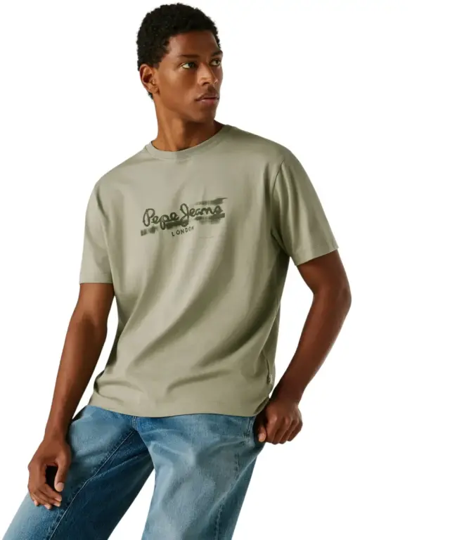 Pepe Jeans - Ανδρικό T-shirt Seasonal Logo Fantasy 3 PM5010292-701 Λαδί - 2XL 2