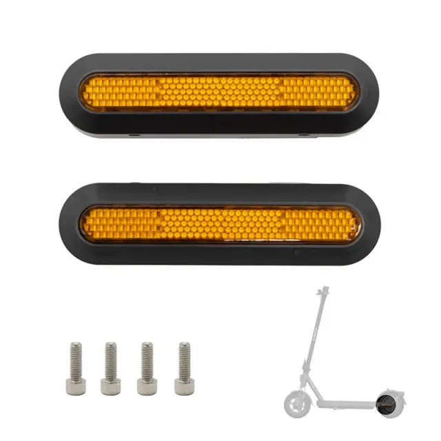 eWHEEL ΣΕΤ ΠΛΑΙΝΑ ΚΑΠΑΚΙΑ ΟΠΙΣΘΙΑ XIAOMI ELITE ΜΕ ΑΝΤΑΝΑΚΛΑΣΤΙΚΑ ΚΑΙ ΒΙΔΕΣ BLACK/YELLOW EWF314