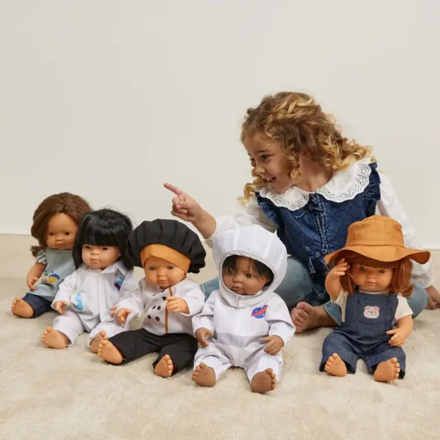 MINILAND DOLLS MINILAND ΣΕΤ ΡΟΥΧΑ FARMER 38 CM 2
