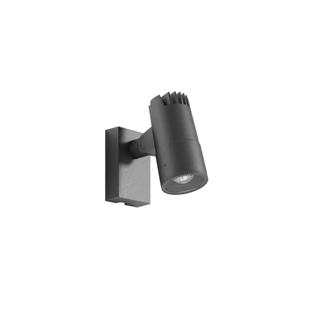 Olei Φωτιστικό Led τοίχου κινητό 3000K 9W 50° IP65 ø7x13.5x15cm ανθρακί