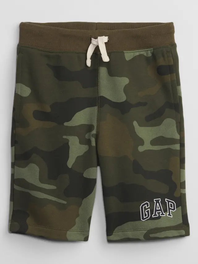 Πράσινο Παιδικό Gap Logo Pull-On Σορτς green camo - S