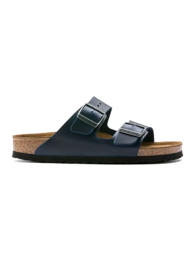 Birkenstock Πέδιλα Unisex δέρμα Oiled Μπλέ BIR/ARIZONA SOFT 1013644 BLUE - 36 3