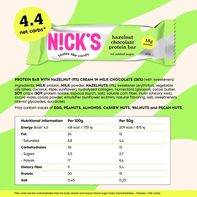 Nick's Protein Wafer Hazelnut 2