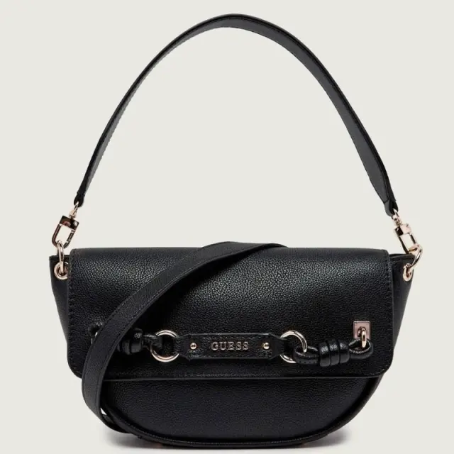 Guess - Γυναικεία Τσάντα Camelia Shoulder Bag HWBG9742190-BLA Μαύρο