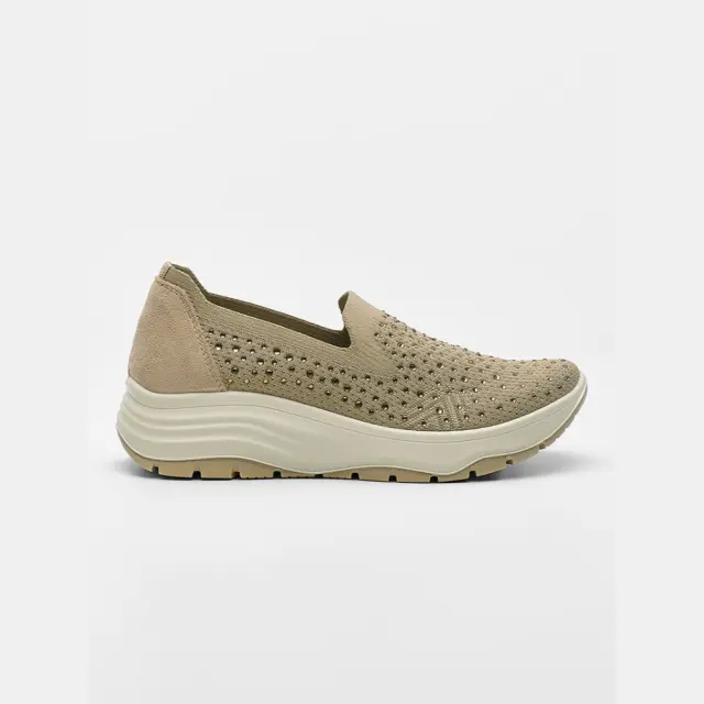 Imac Sneakers Γυναικείο ύφασμα Μπεζ IMA/756350 TAUPE