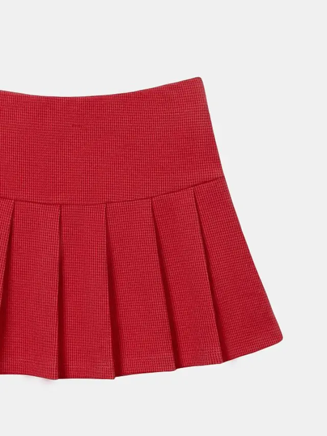 Παιδική Φούστα για Κορίτσια Preppy Red ΚΟΚΚΙΝΟ 2