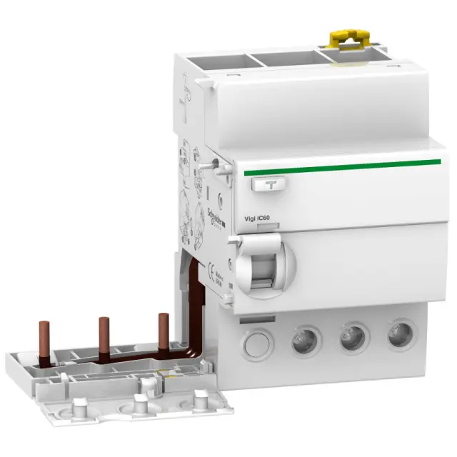 Vigi iC60 - earth leakage add-on block - 3P - 63A - 30mA - AC type