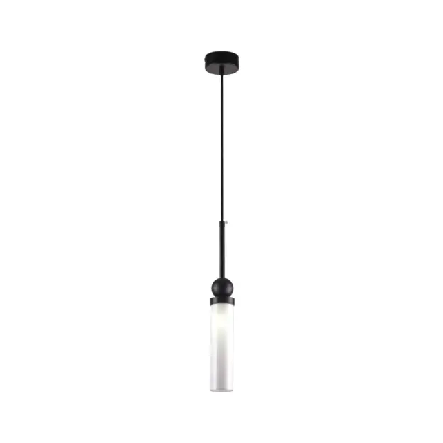 Inlight Κρεμαστό φωτιστικό LED 1xG9 από μαύρο μέταλλο και plexiglass D:49x200cm (4074-Black)