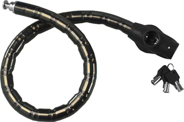 Lampa BOA Αντικλεπτική Κουλούρα Μοτοσυκλέτας με Μήκος 120εκ. Μαύρο Χρώμα 65382