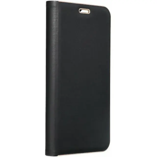 Θήκη Forcell Luna Gold Book Δερματίνης Μαύρο (Galaxy A02s)