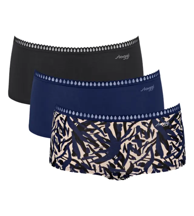 Sloggi GO Crush H Short C3P γυναικείο σλιπάκι boxer σετ 3τμχ 10219653-M008-M008 - S