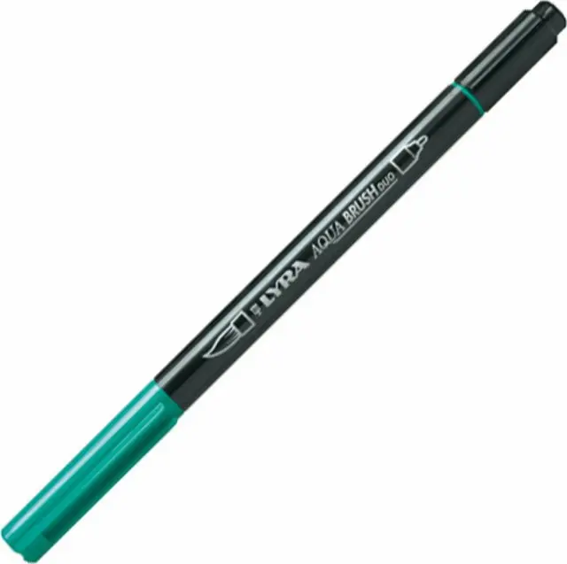 Μαρκαδόρος Πινέλο Lyra Aqua Brush Duo Night Green/ 6520055 (Lyra)