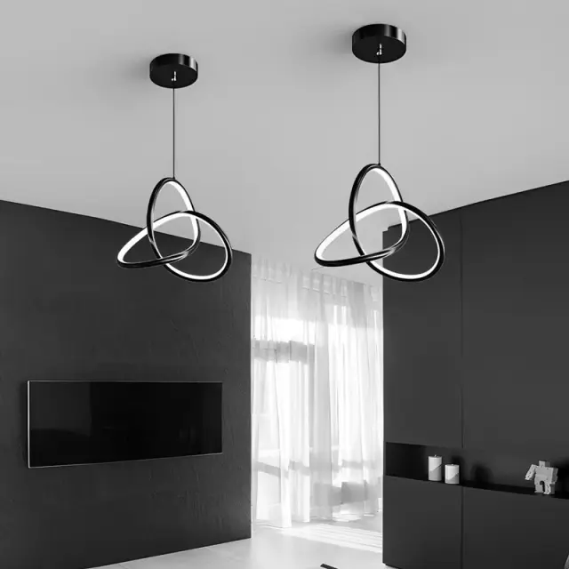 POWERTECH LED φωτιστικό οροφής HLL-0123, 15W, 4000K, Φ22cm x 1m, μαύρο 2