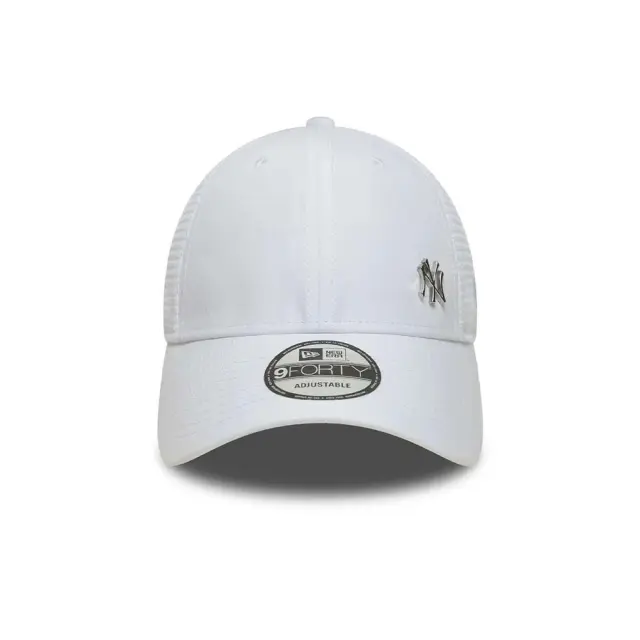 New Era Adult Flawless 9Forty MLB New York Yankees Trucker Cap Άσπρο 60667651 (New Era) - One Size 3