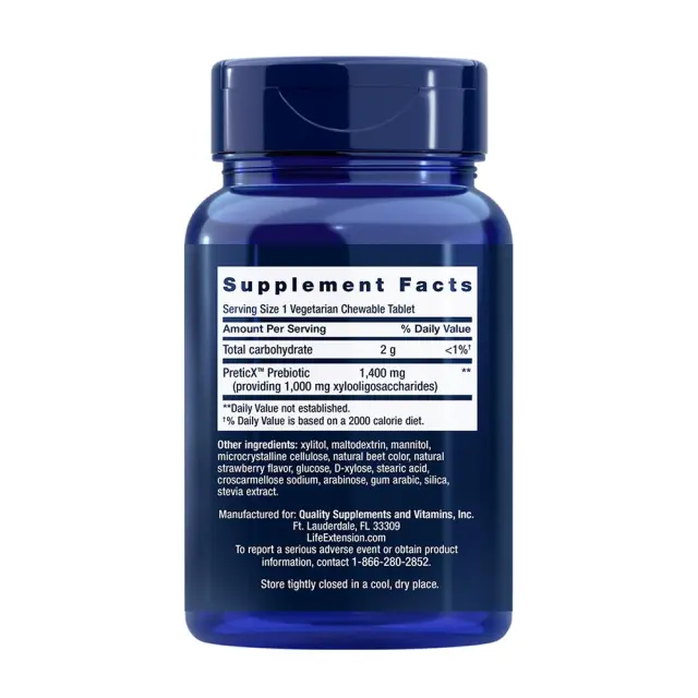 Life Extension FLORASSIST® Prebiotic Chewable (Strawberry) 2