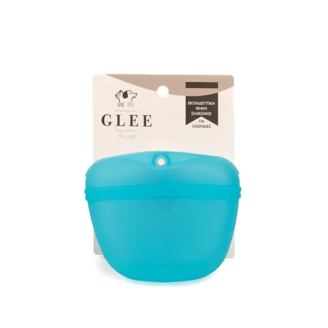Glee Εκπαιδευτική Θήκη Σιλικόνης Για Λιχουδιές (12.8x10.7x4.9cm) Μπλε