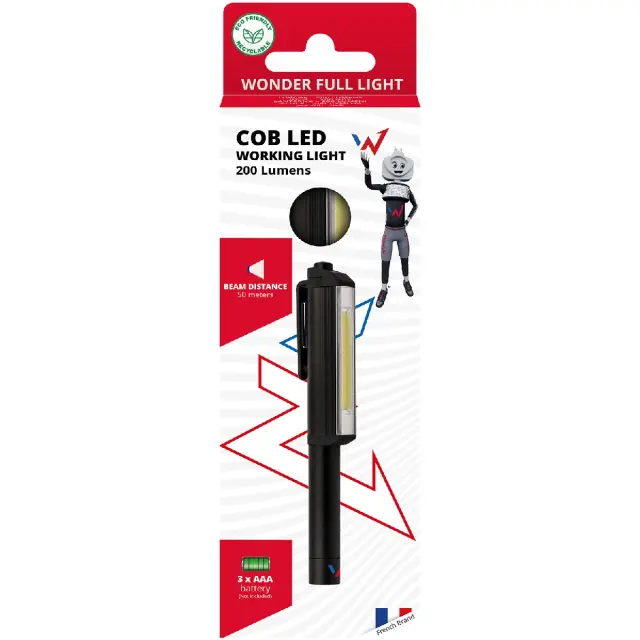 Φακός Wonder Stilo Wt2001P 200 Lumens Απόσταση Δέσμης: 50m Αυτονομία: 4h Βάρος: 60gr IP44 Πλαστικός 2