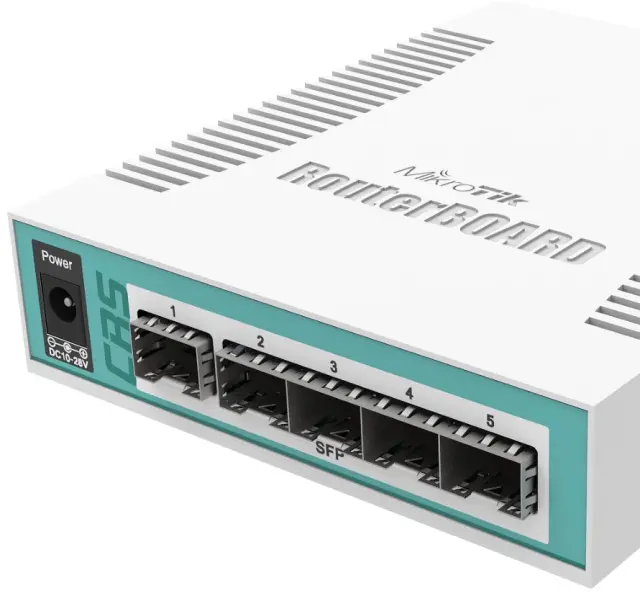 Mikrotik CRS106-1C-5S network switch Gigabit Ethernet (10-100-1000) Power over Ethernet (PoE) White