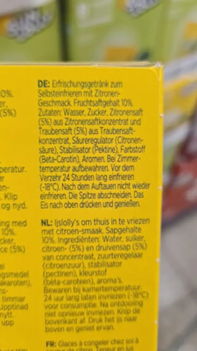 Sun Lolly Citron σε Φακελάκια 8x60ml