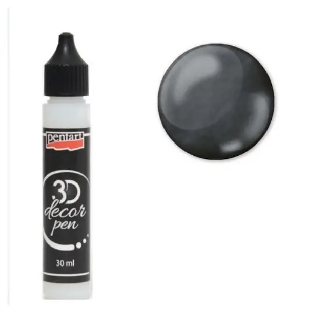 3D Decor Pen Pentart 30 ml, Black